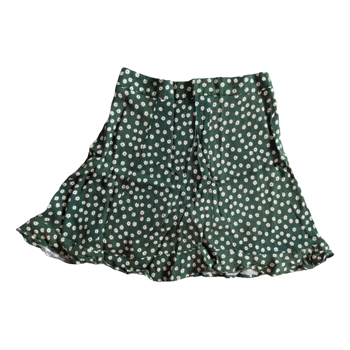 Pre-owned Reformation Mini Skirt In Green