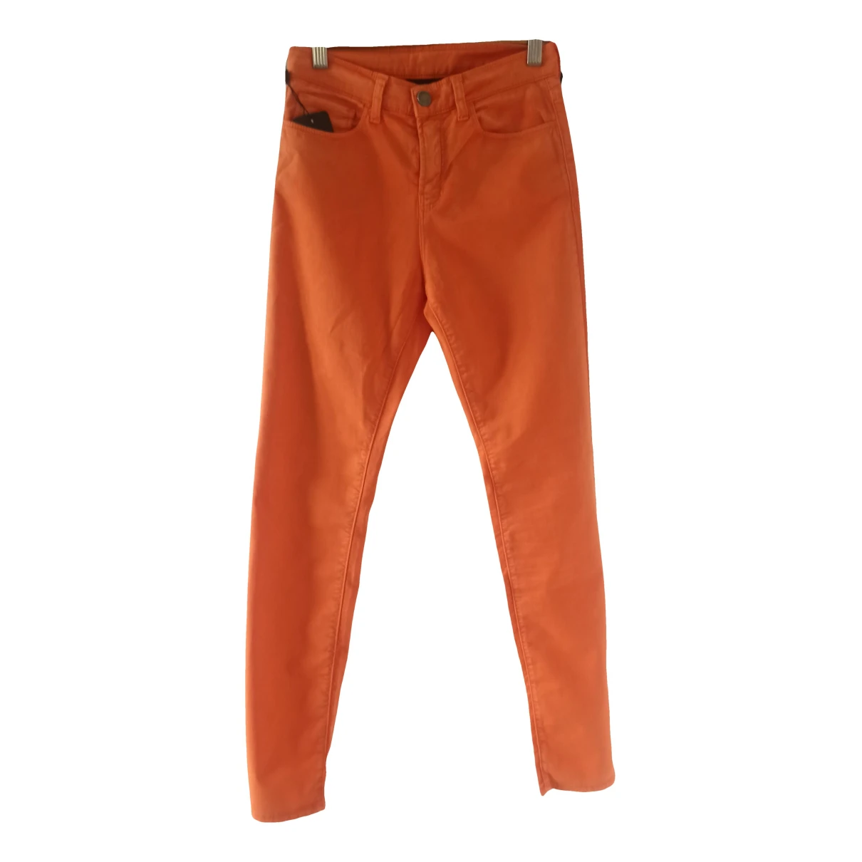 Pre-owned Emporio Armani Straight Pants In Orange