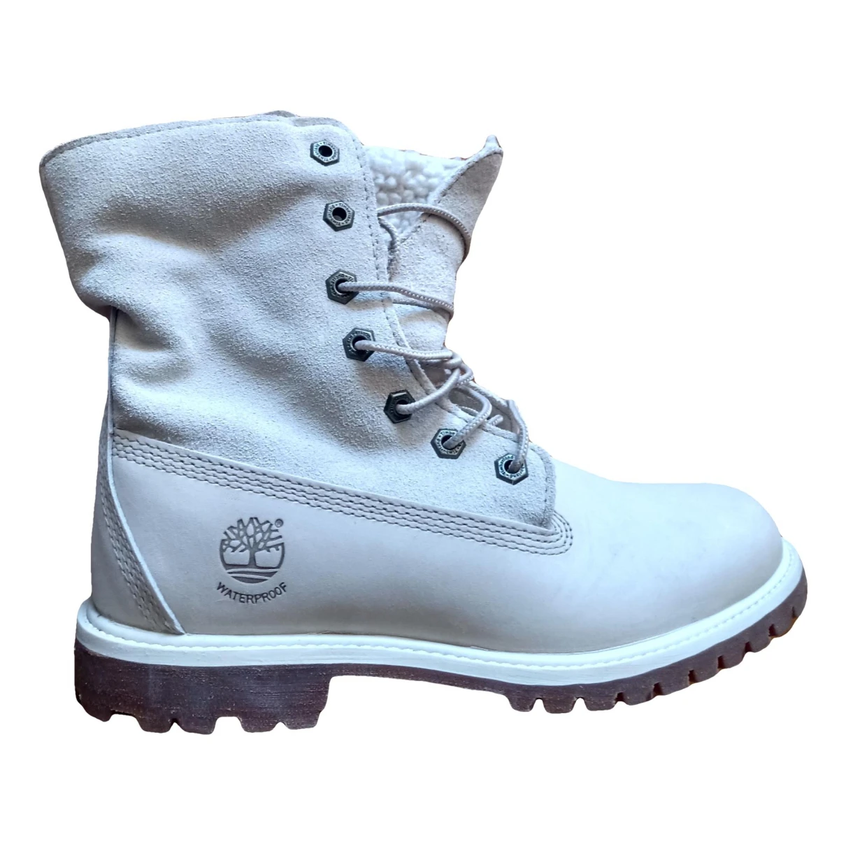 Pre-owned Timberland Boots In White