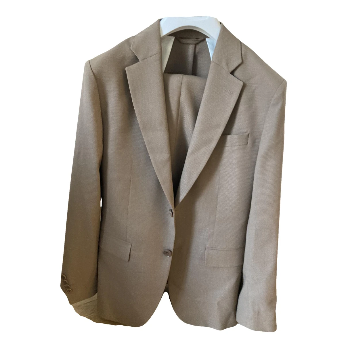 Pre-owned J. Lindeberg Wool Suit In Brown