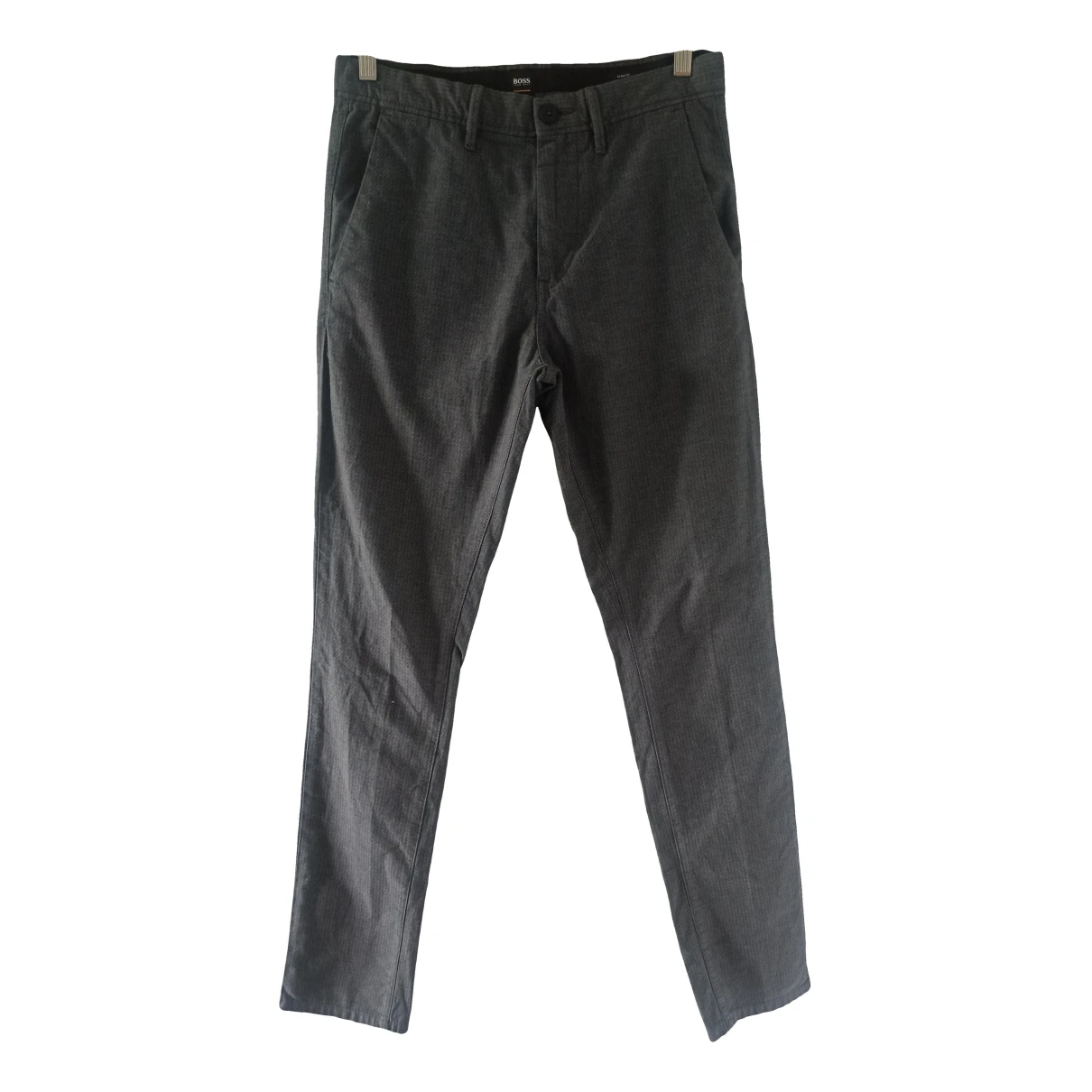 Pre-owned Hugo Boss Trousers In Anthracite