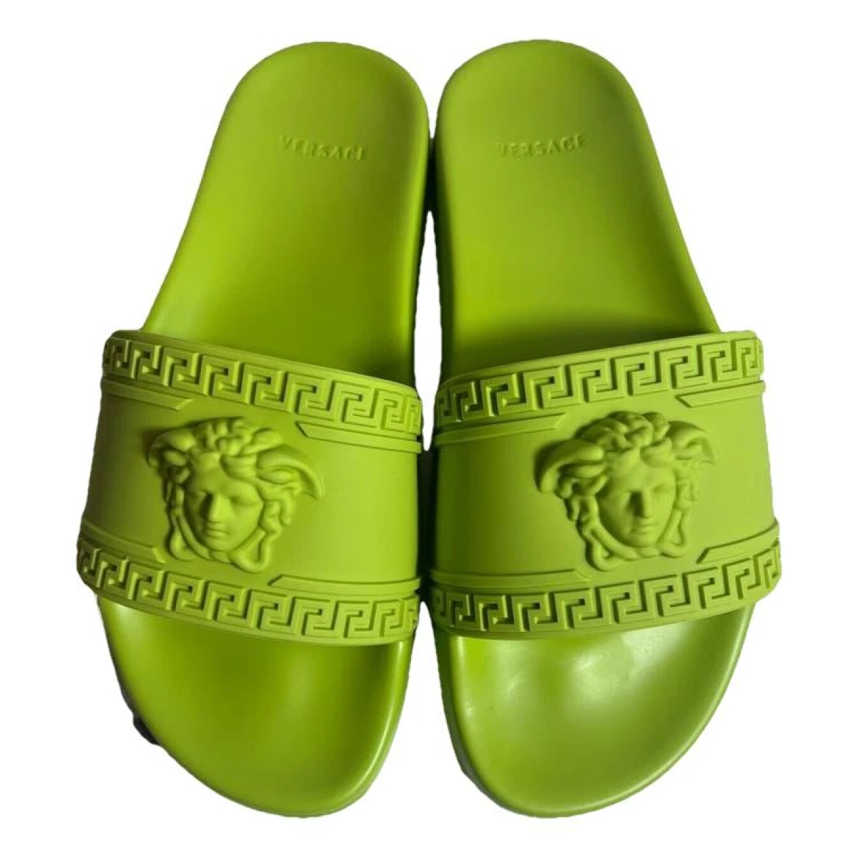 Pre-owned Versace Sandal In Green