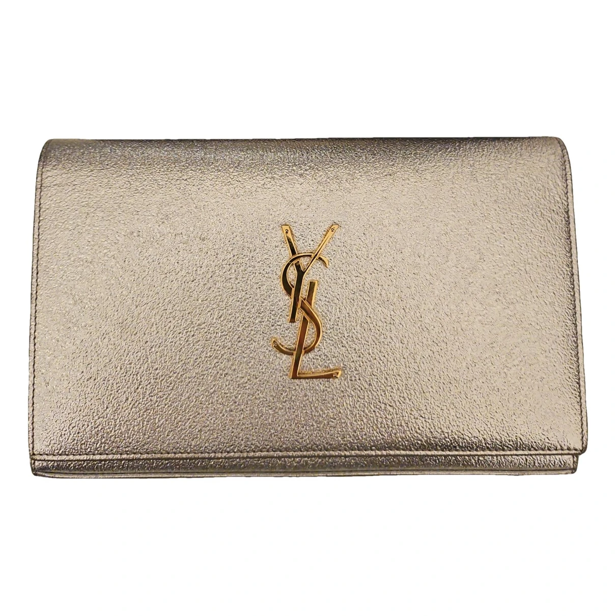 Pre-owned Saint Laurent Kate Monogramme Leather Clutch Bag In Other