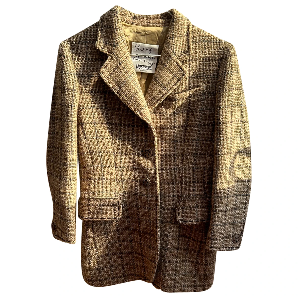 Pre-owned Moschino Wool Blazer In Brown