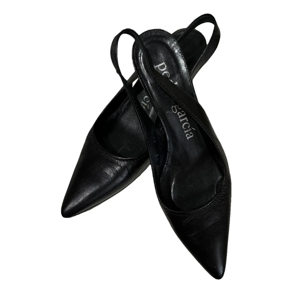 Pre-owned Pedro Garcia Leather Heels In Black