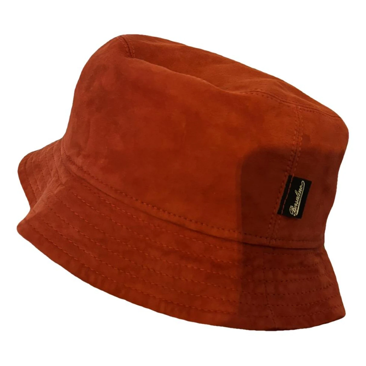 Pre-owned Borsalino Leather Hat In Red