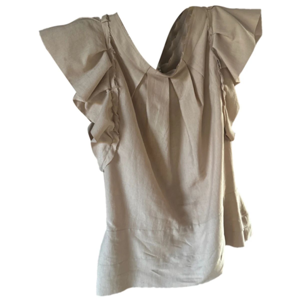 Pre-owned Isabel Marant Silk Camisole In Beige