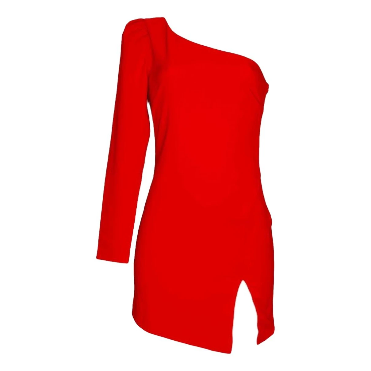 Pre-owned Michael Costello Mini Dress In Red