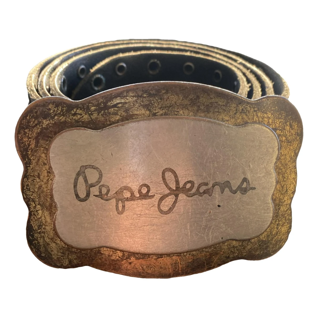 Pre-owned Pepe Jeans Leather Belt In Black