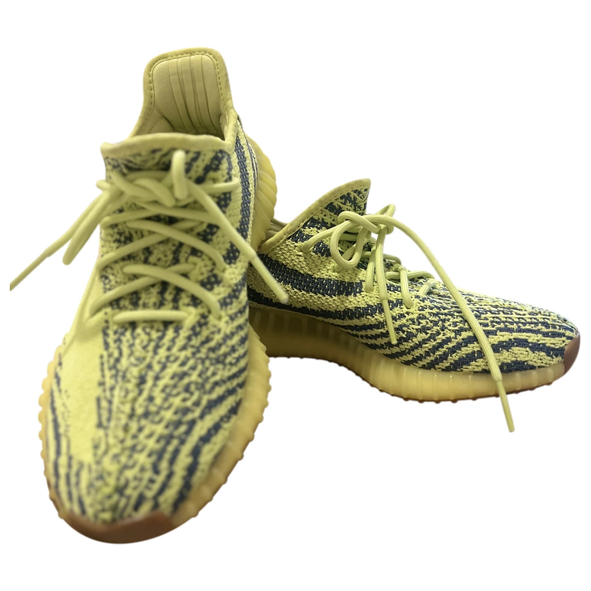 Pre-owned Yeezy X Adidas Boost 350 V2 Cloth Trainers In Yellow