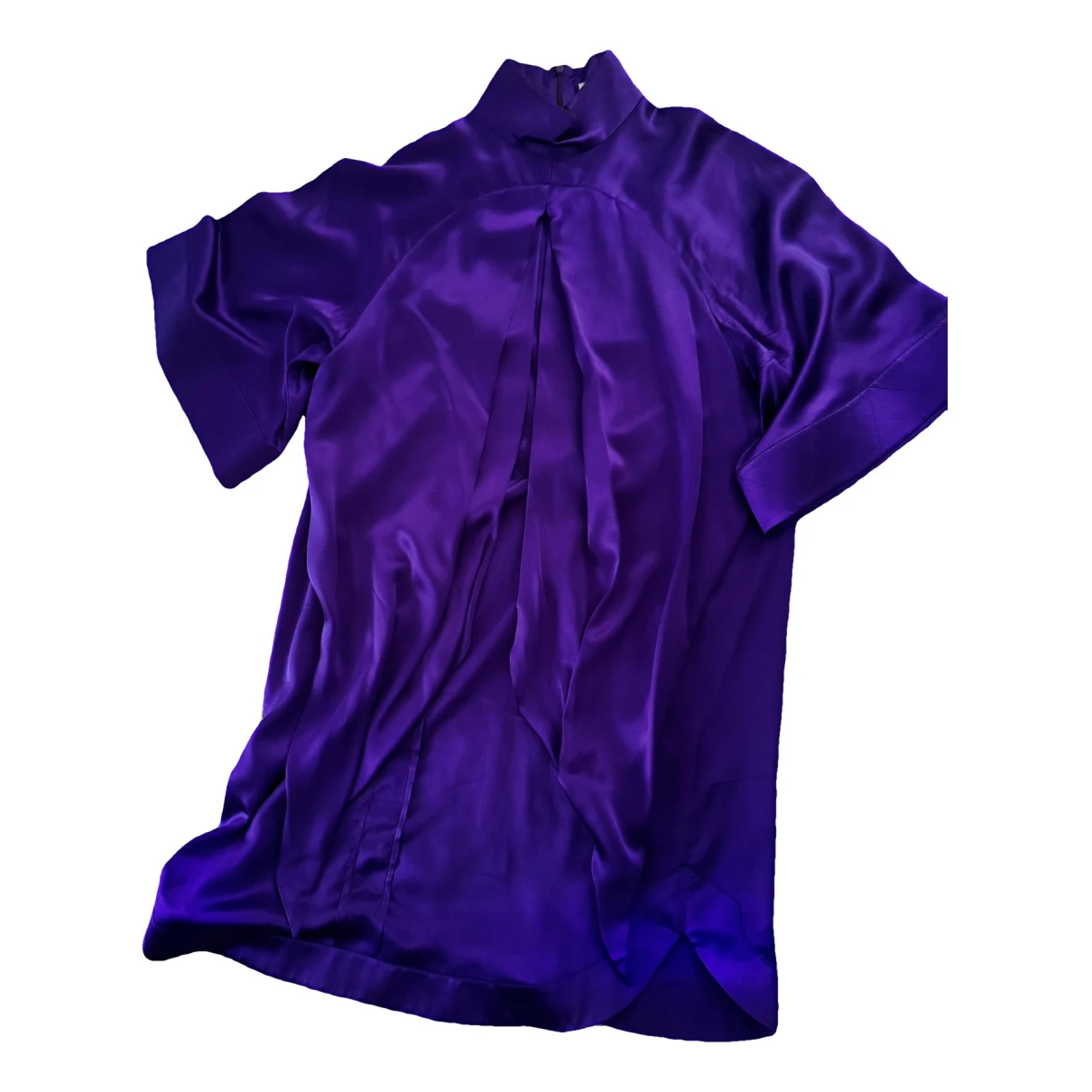 Pre-owned Givenchy Silk Mini Dress In Purple