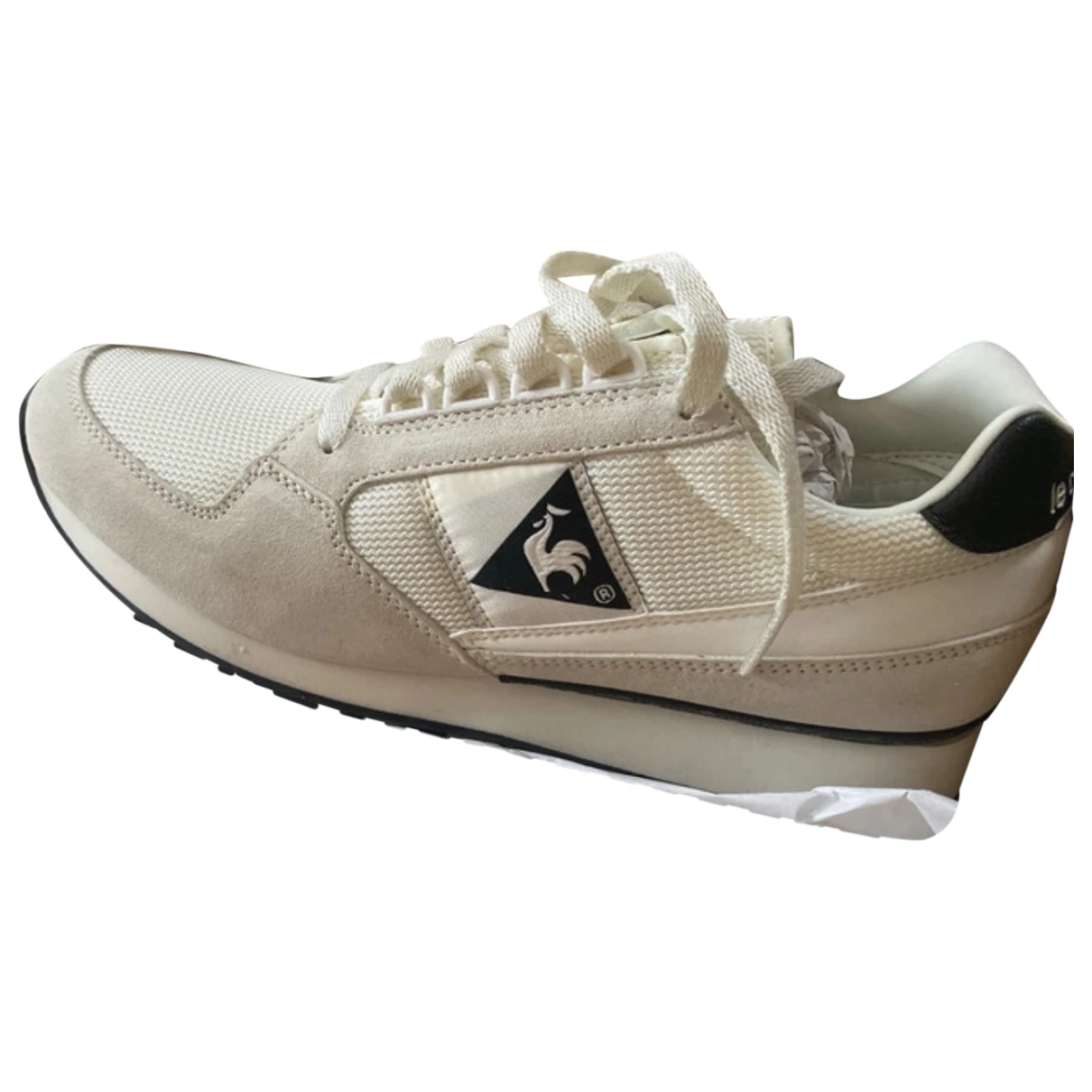 Pre-owned Le Coq Sportif Leather Trainers In White