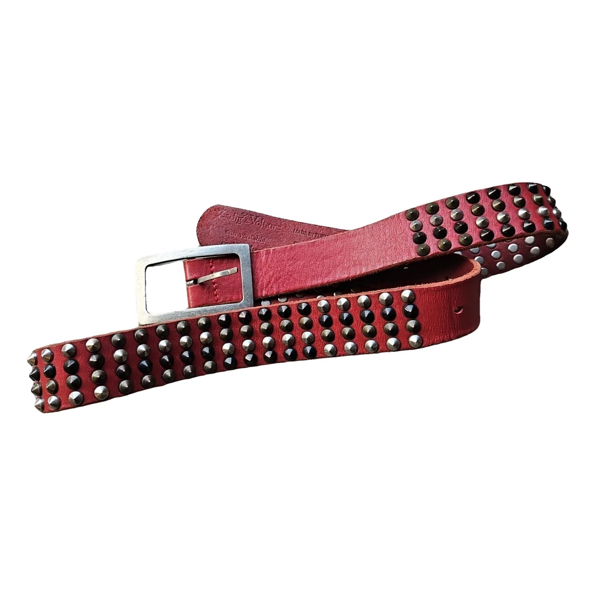 Pre-owned Zadig & Voltaire Leather Belt In Red