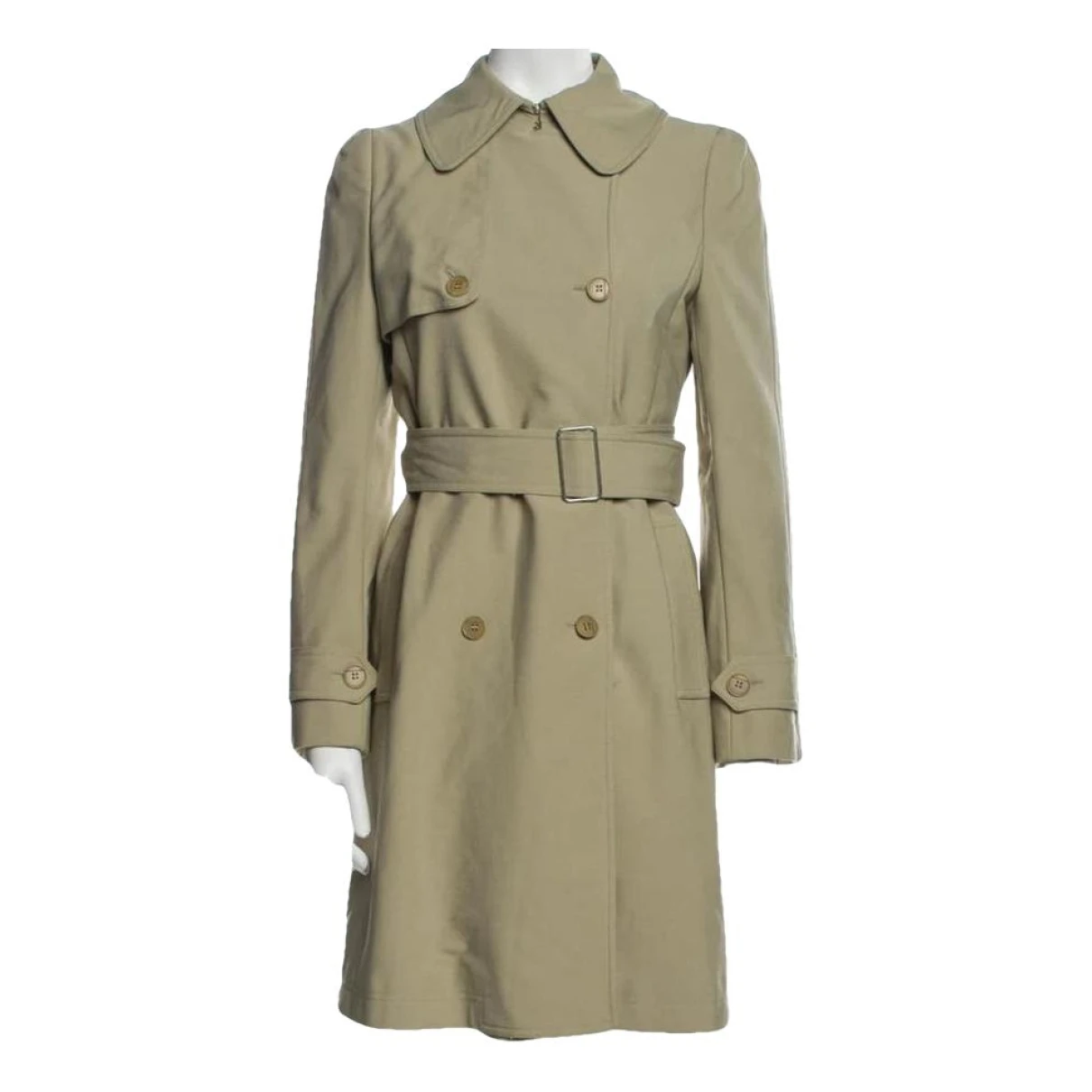 Pre-owned Moschino Cheap And Chic Trench Coat In Beige