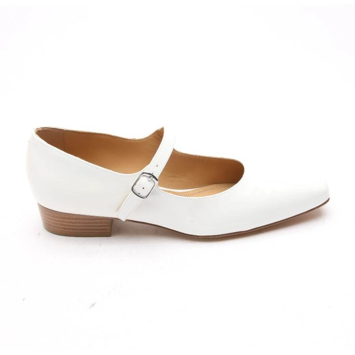 Pre-owned Maison Margiela Leather Heels In White