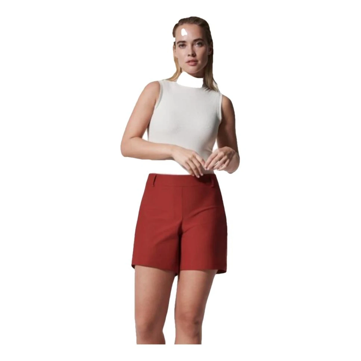 Pre-owned Spanx Shorts In Red