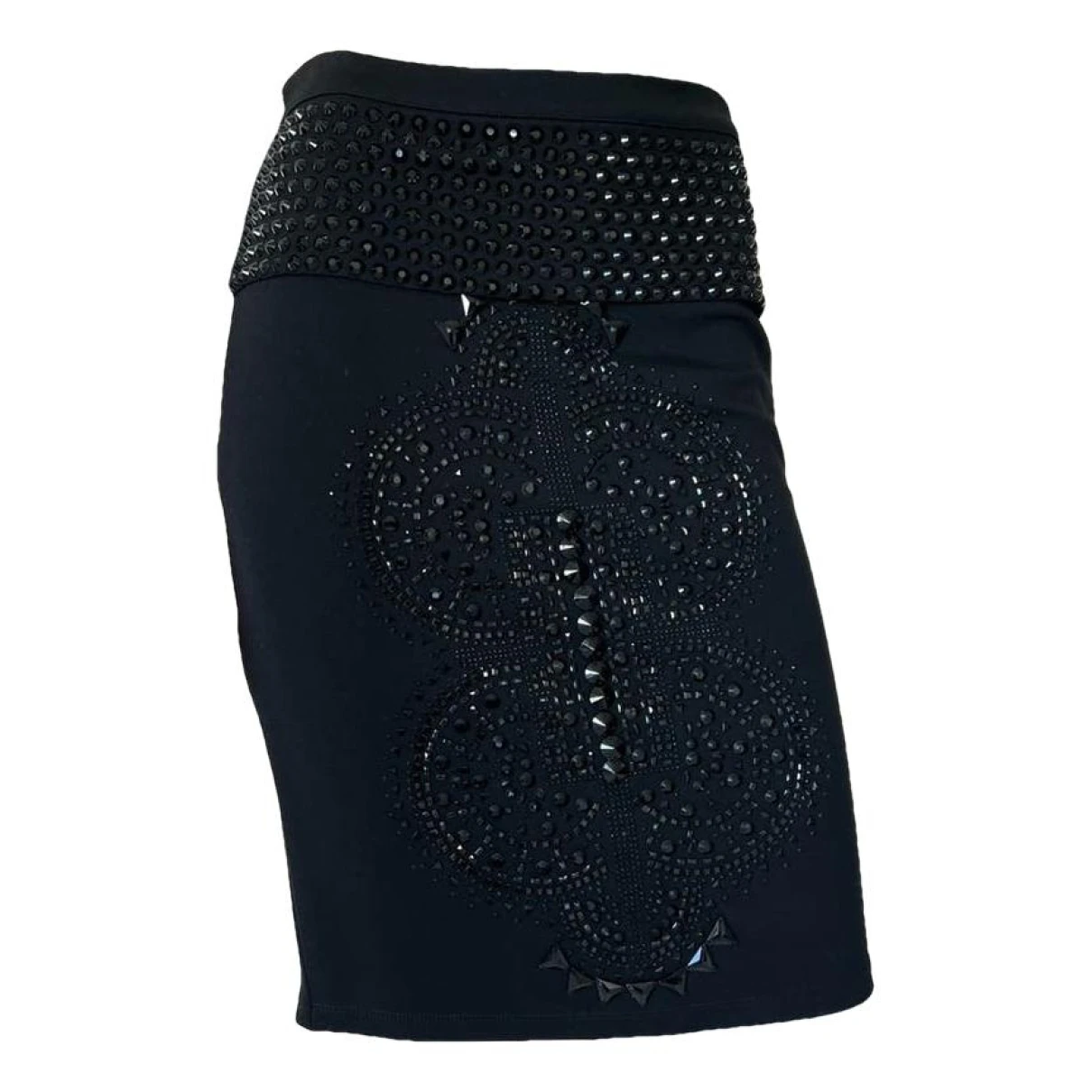 Pre-owned Philipp Plein Mid-length Skirt In Black