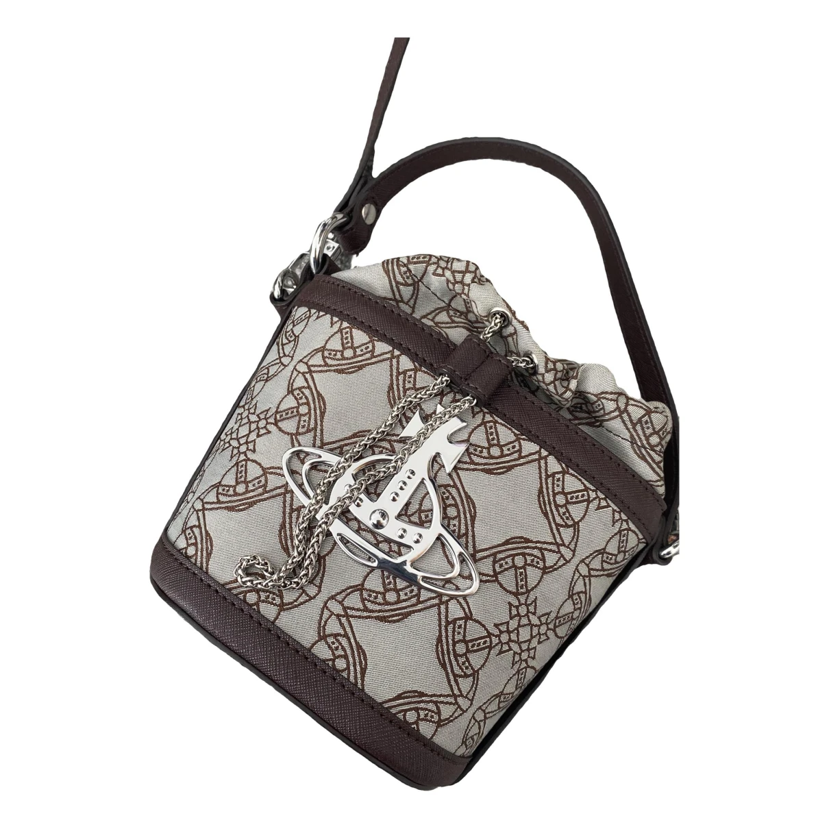 Pre-owned Vivienne Westwood Cloth Handbag In Brown