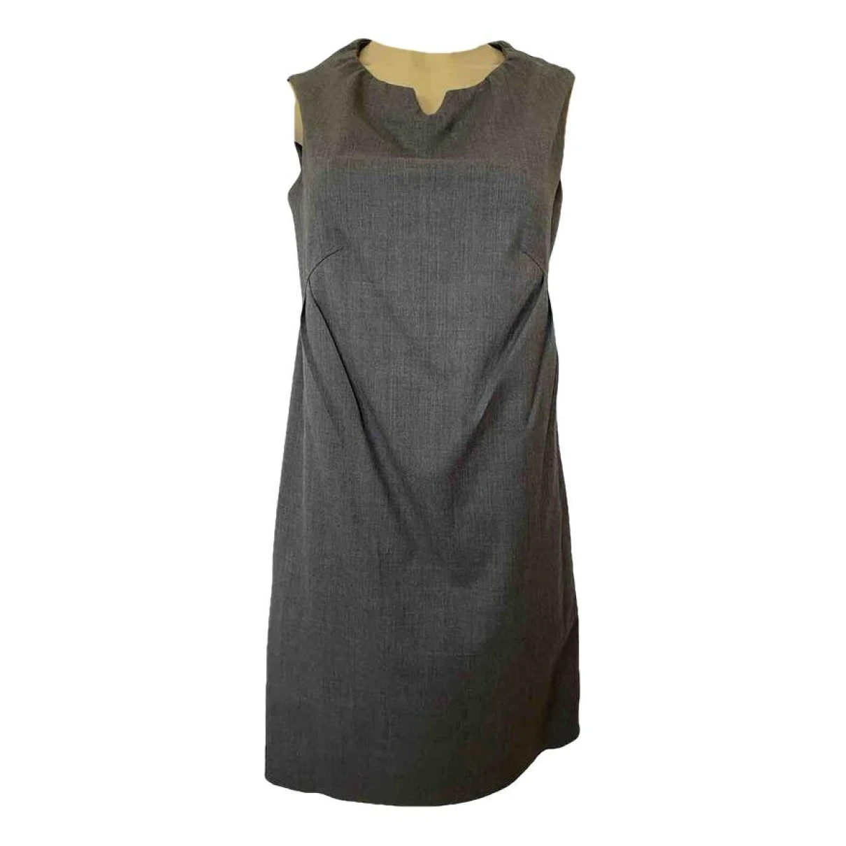 Pre-owned Moschino Cheap And Chic Wool Mini Dress In Grey