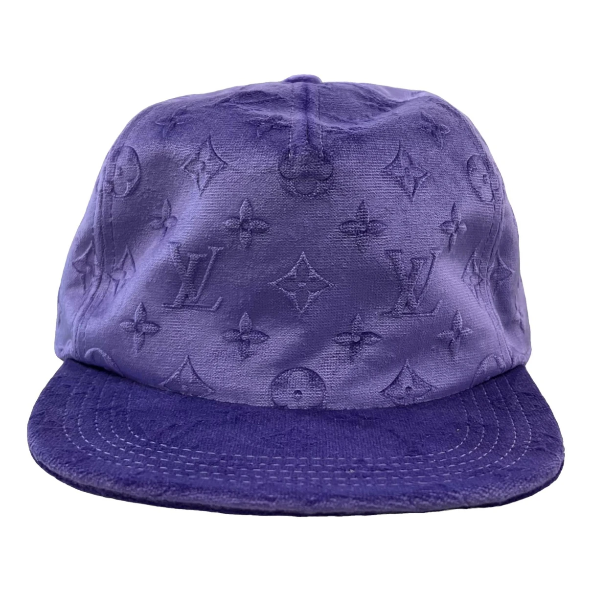 Pre-owned Louis Vuitton Hat In Purple