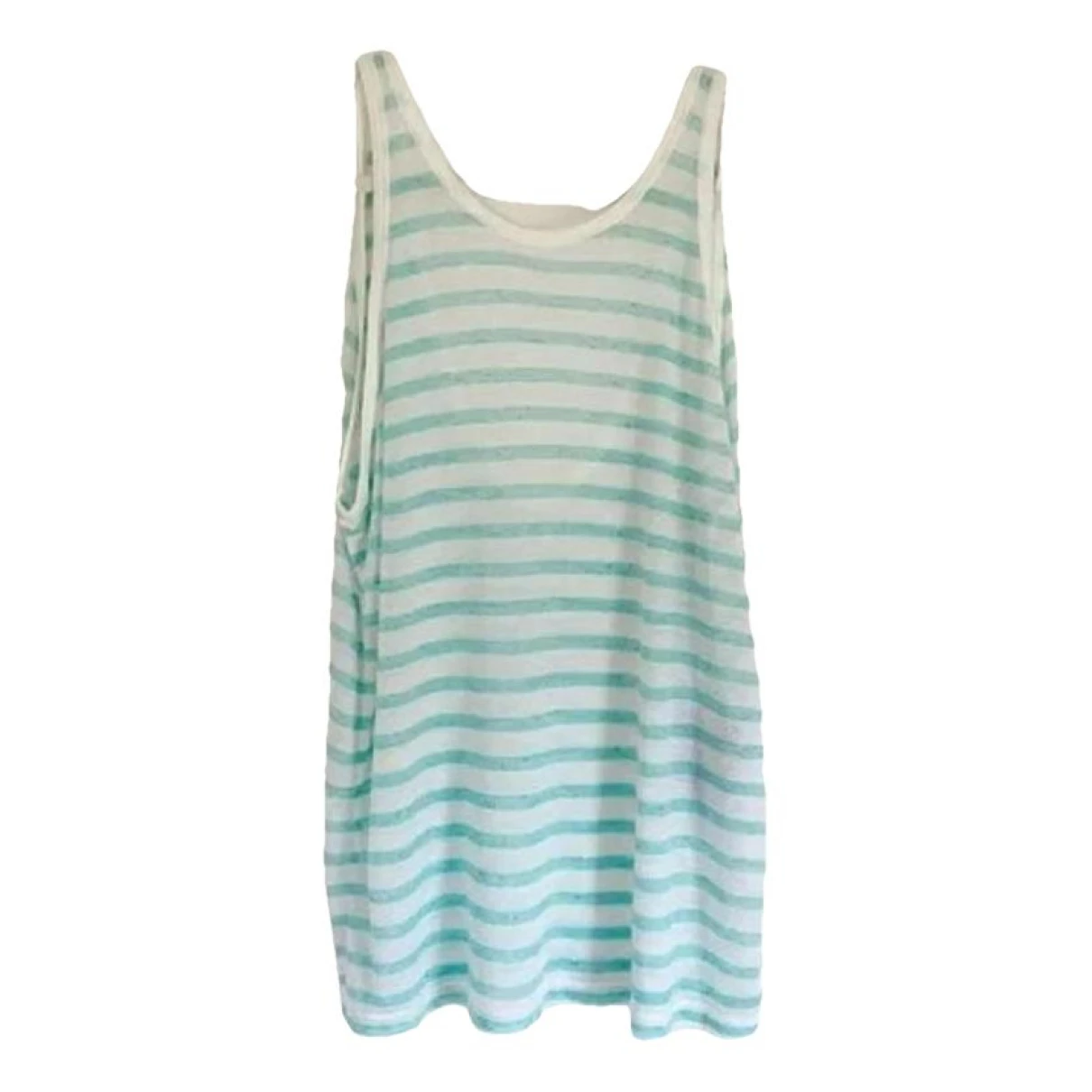Pre-owned Alexander Wang Linen Camisole In Turquoise
