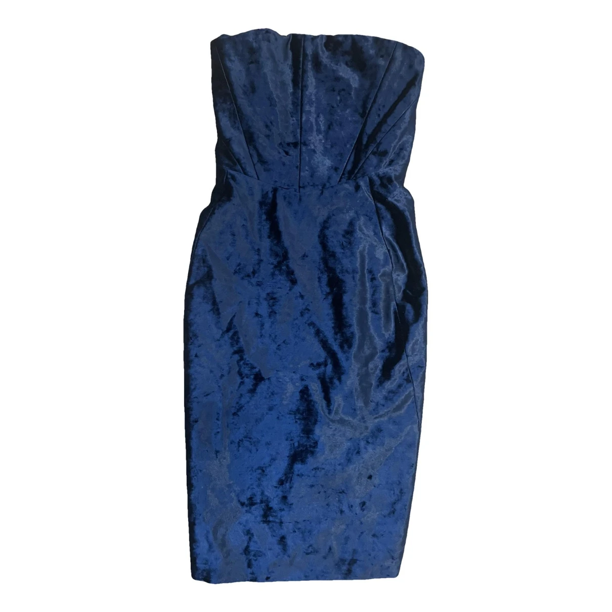 Pre-owned Acne Studios Velvet Mid-length Dress In Blue