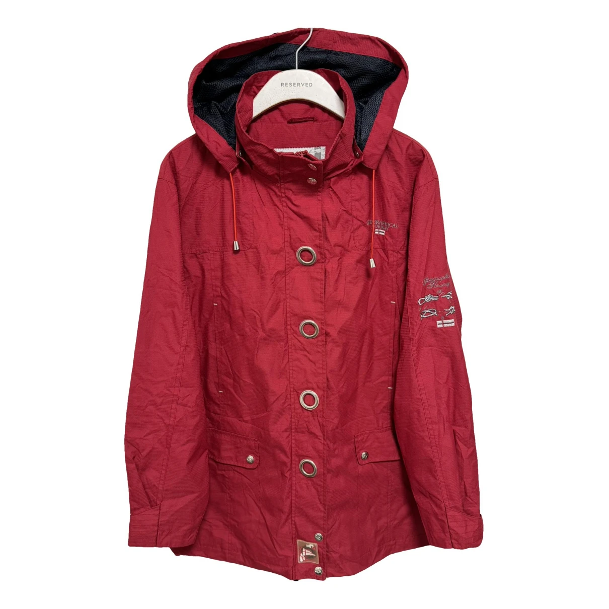 Pre-owned Geographical Norway Jacket In Red
