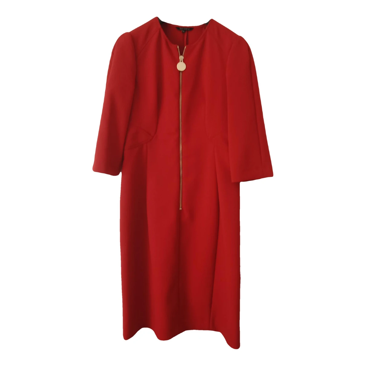 Pre-owned Tara Jarmon Mid-length Dress In Red