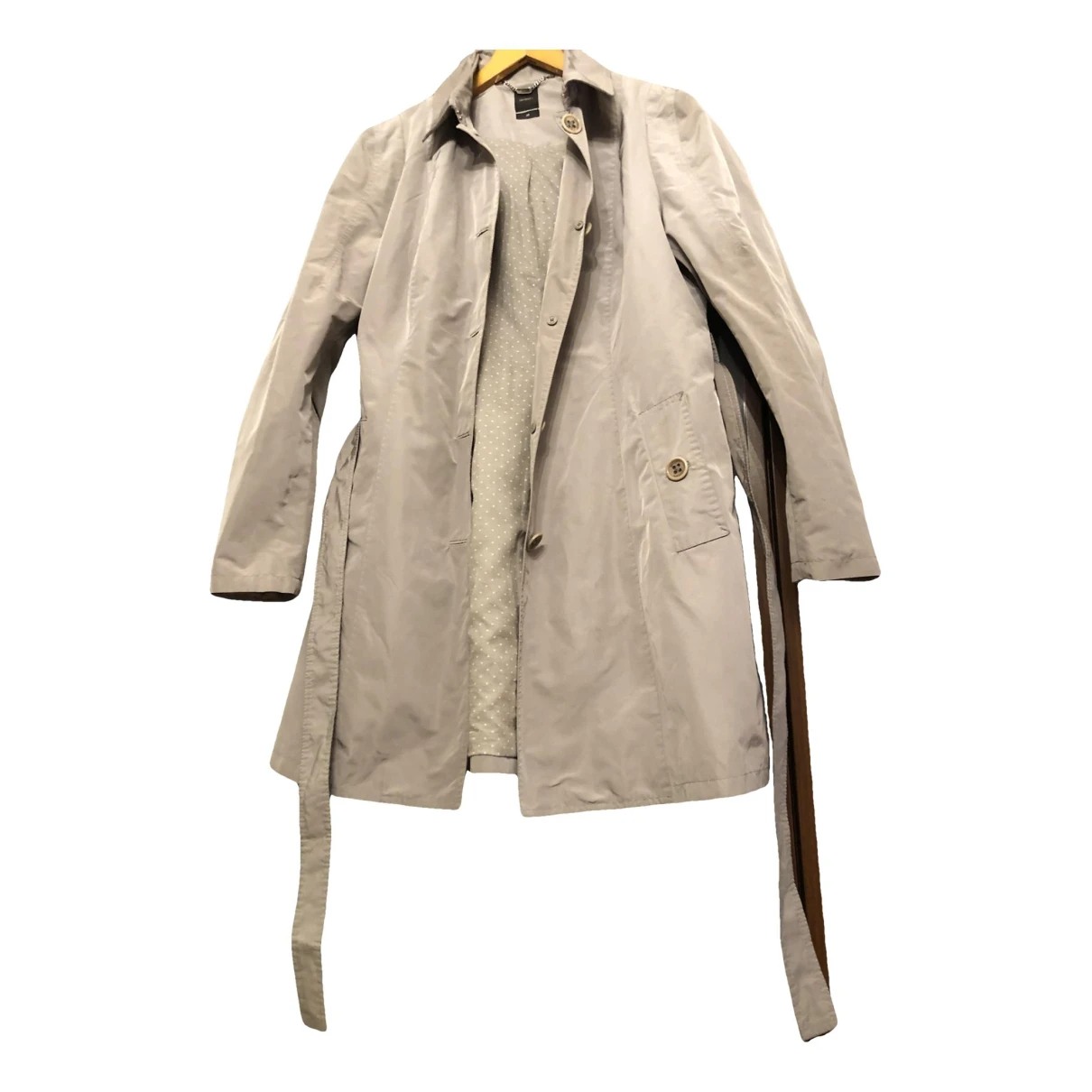 Pre-owned Seventy Trench Coat In Beige