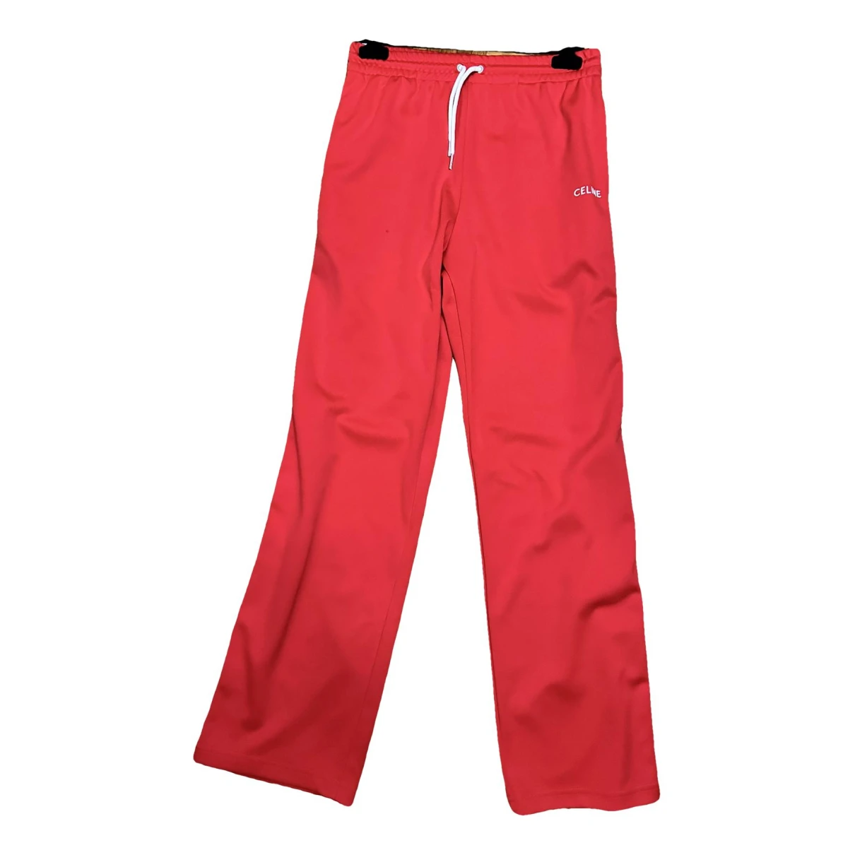 Pre-owned Celine Trousers In Red