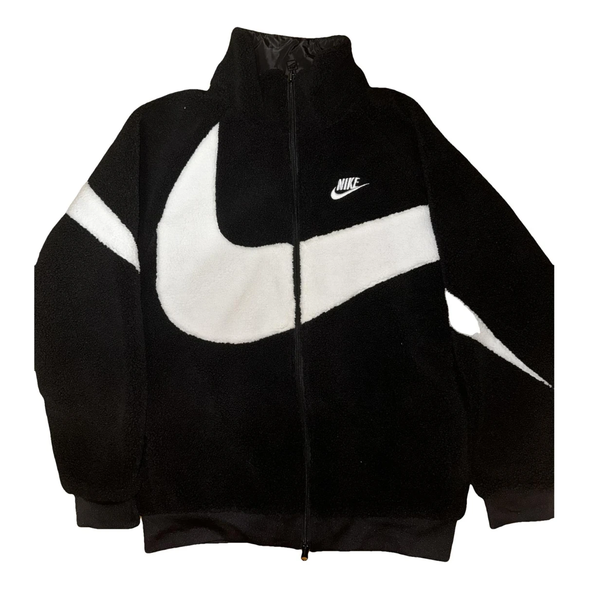 Pre-owned Nike Wool Jacket In Black