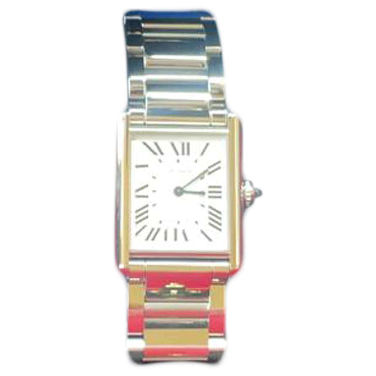 Pre-owned Cartier Tank Must Watch In White