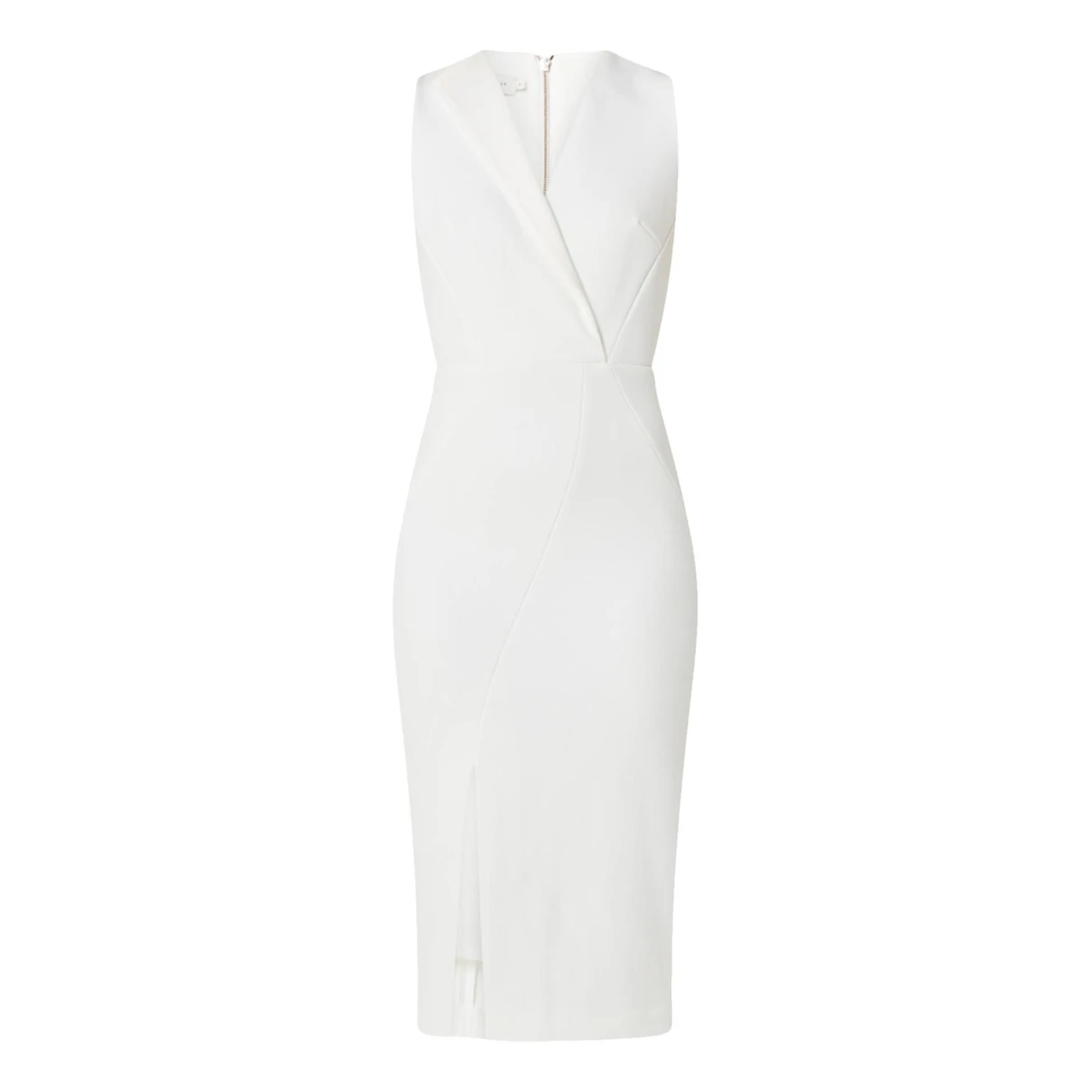 Pre-owned Ted Baker Mid-length Dress In White