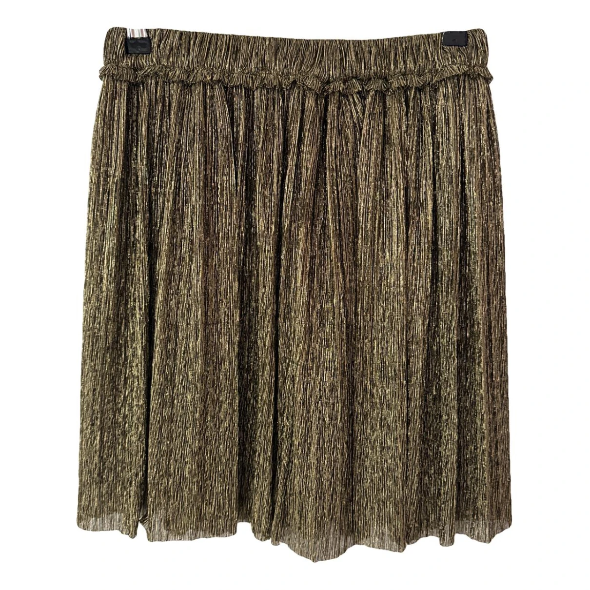 Pre-owned Isabel Marant Étoile Mini Skirt In Gold