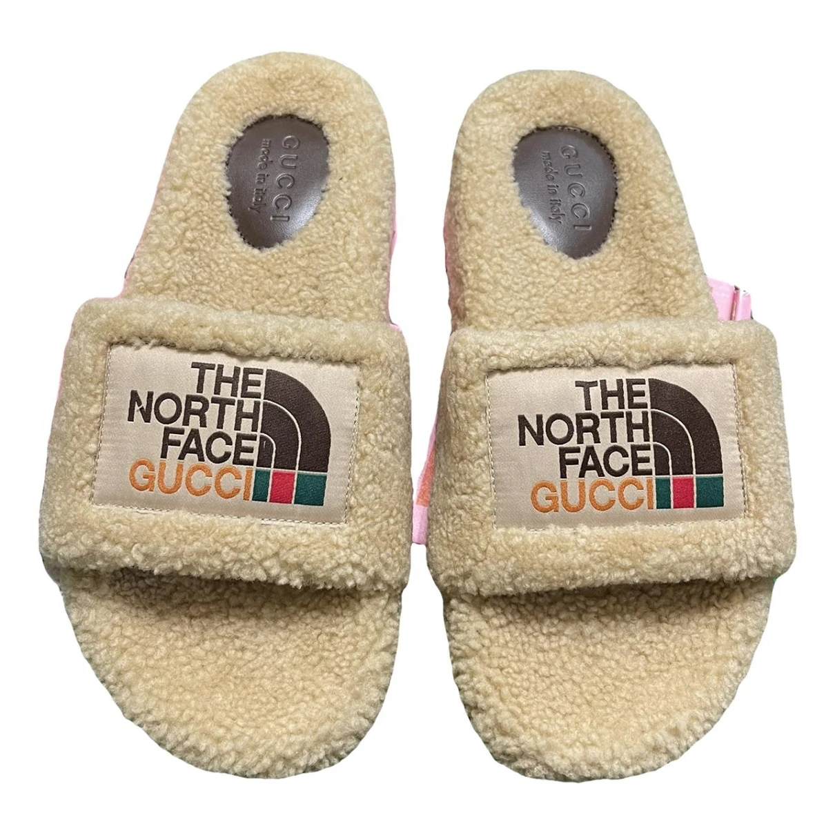 Pre-owned The North Face X Gucci Cloth Sandals In Beige
