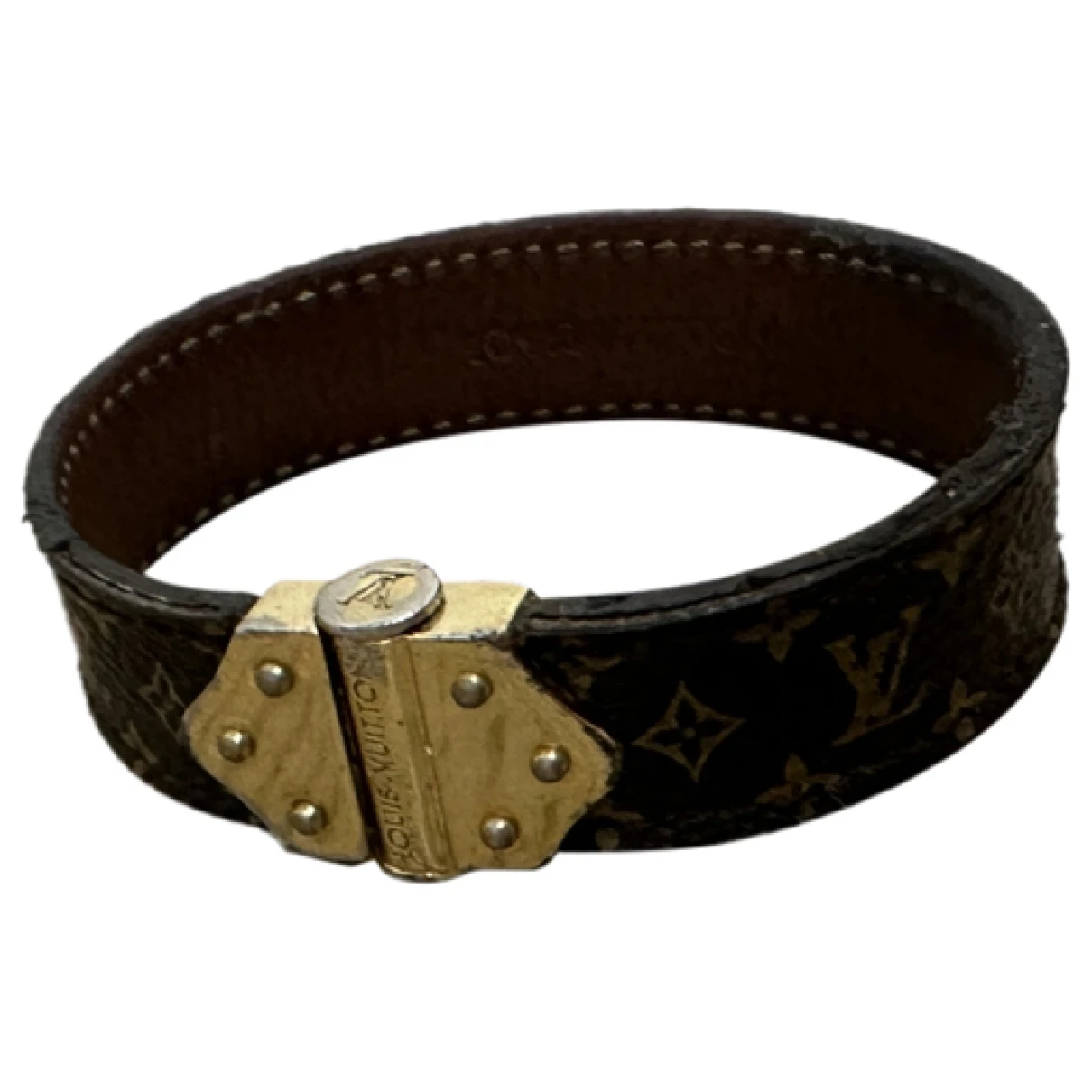 Pre-owned Louis Vuitton Lv Confidential Bracelet In Brown