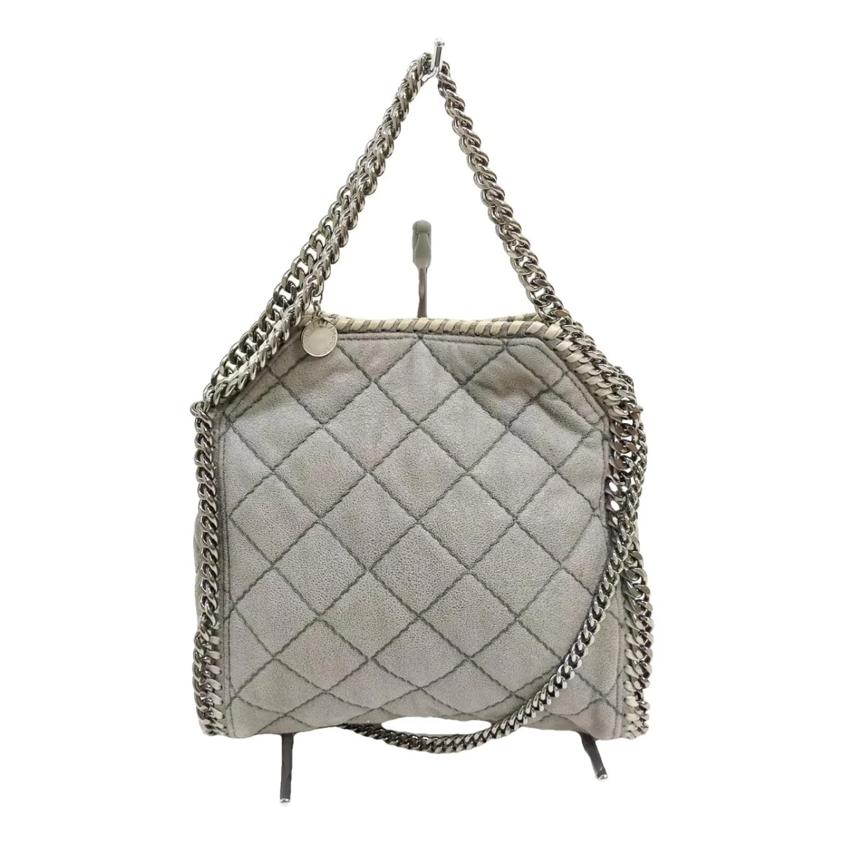 Pre-owned Stella Mccartney Falabella Vegan Leather Handbag In Grey