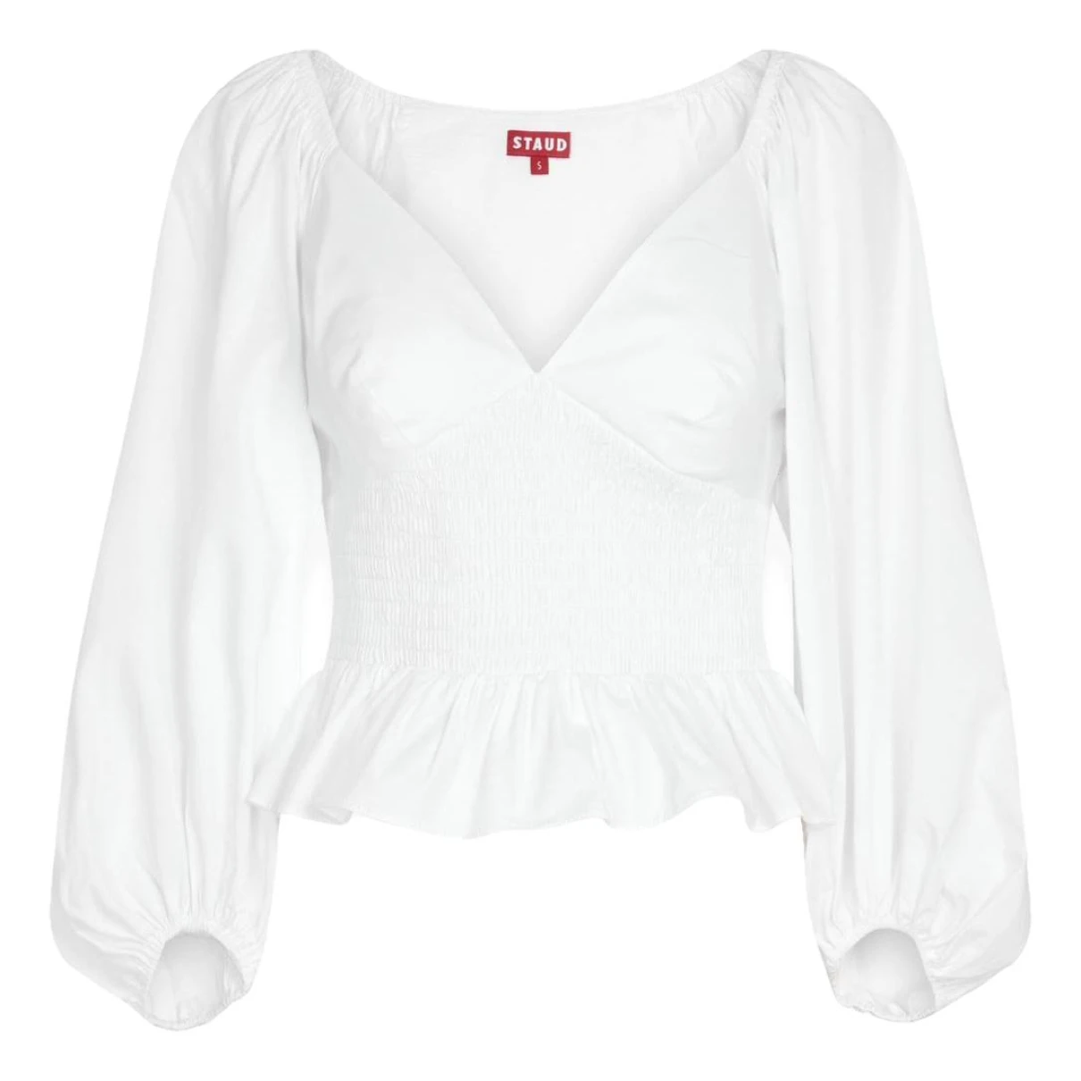 Pre-owned Staud Blouse In White
