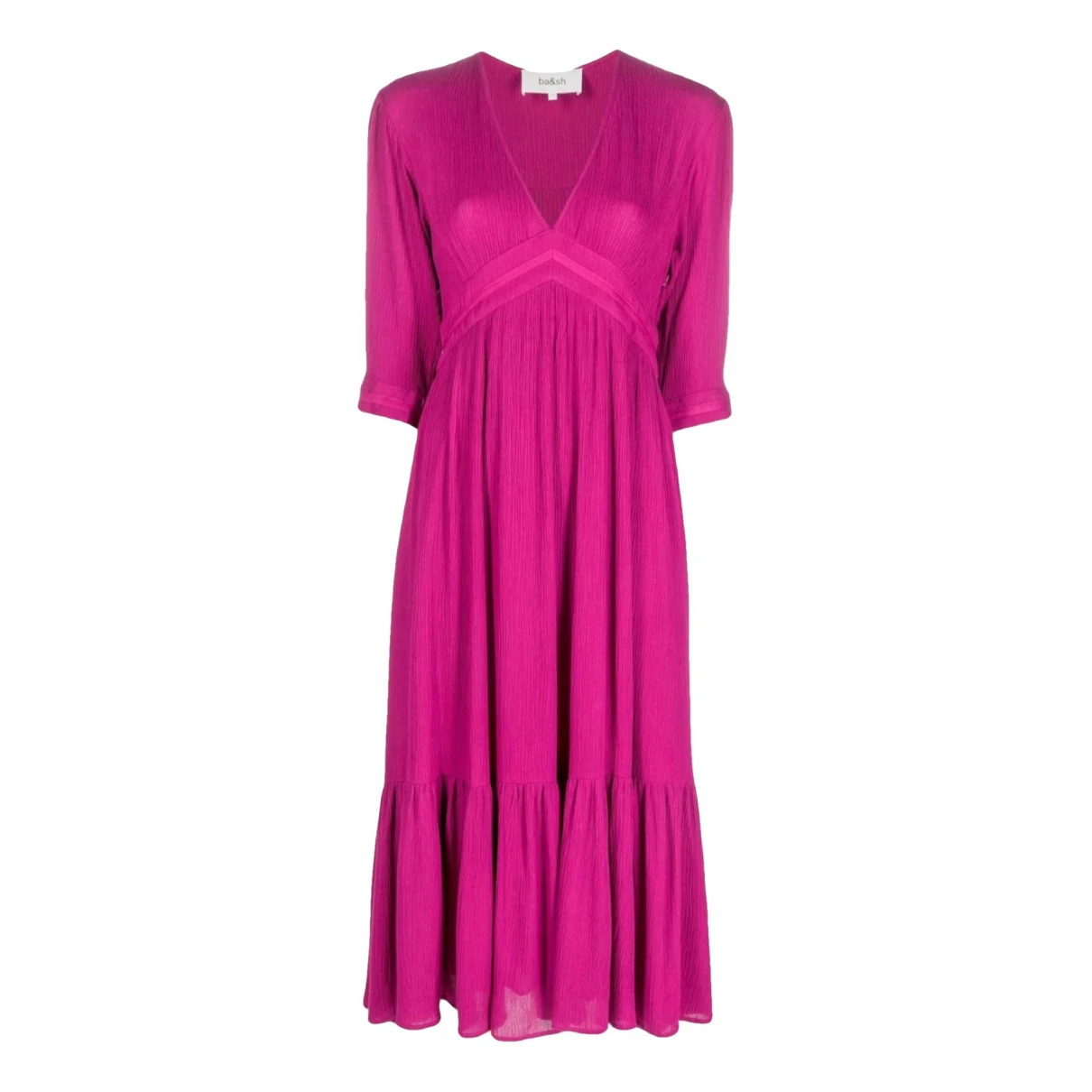 Pre-owned Ba&sh Mid-length Dress In Pink