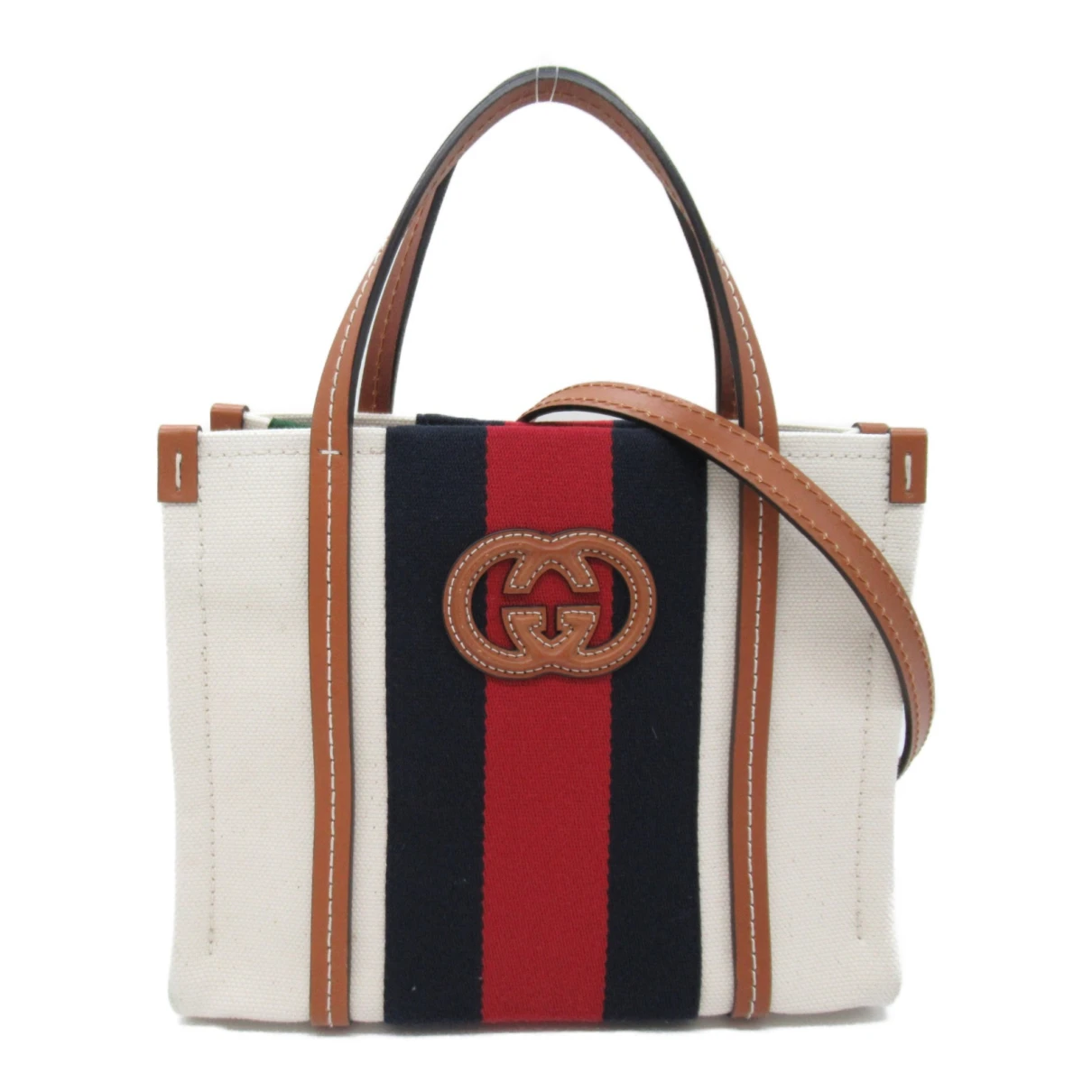 Pre-owned Gucci Crossbody Bag In White