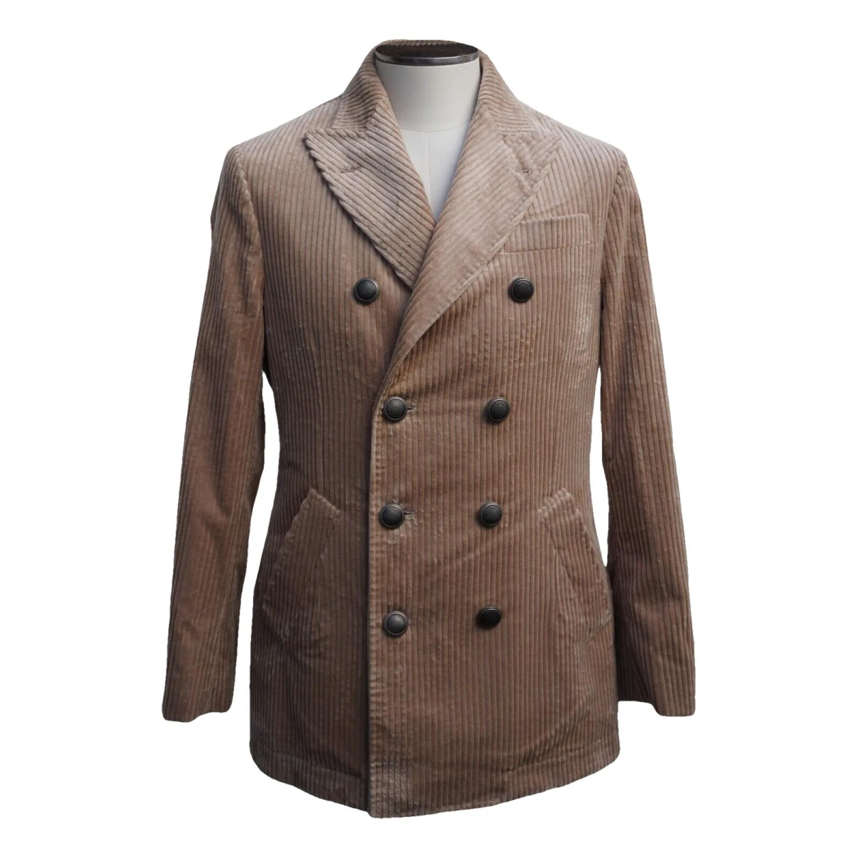 Pre-owned Brunello Cucinelli Peacoat In Brown
