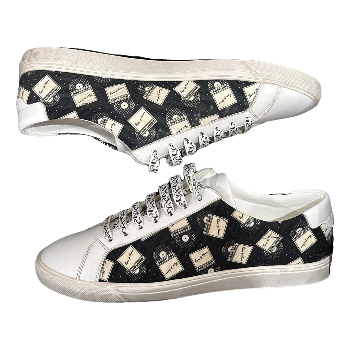 Pre-owned Saint Laurent Andy Cloth Low Trainers In Other