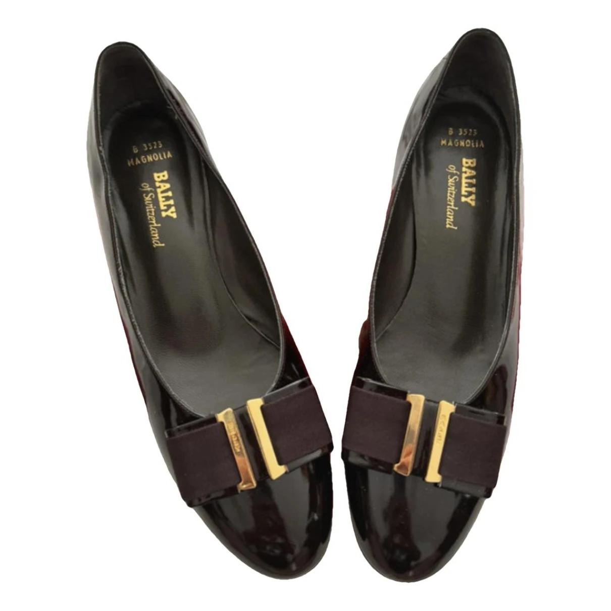 Pre-owned Bally Patent Leather Mules & Clogs In Black