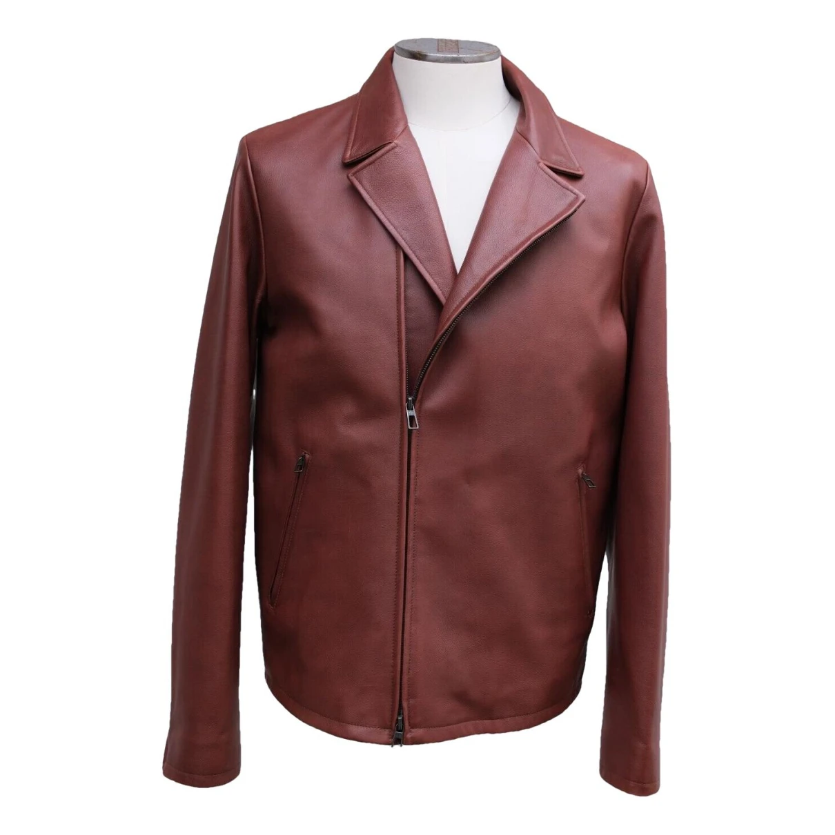 Pre-owned Loro Piana Leather Jacket In Brown