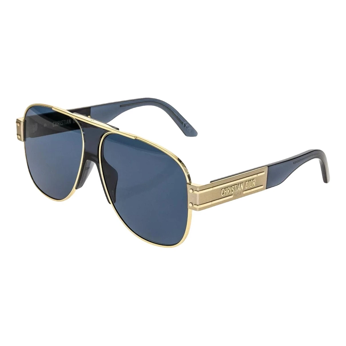 Pre-owned Dior Aviator Sunglasses In Blue