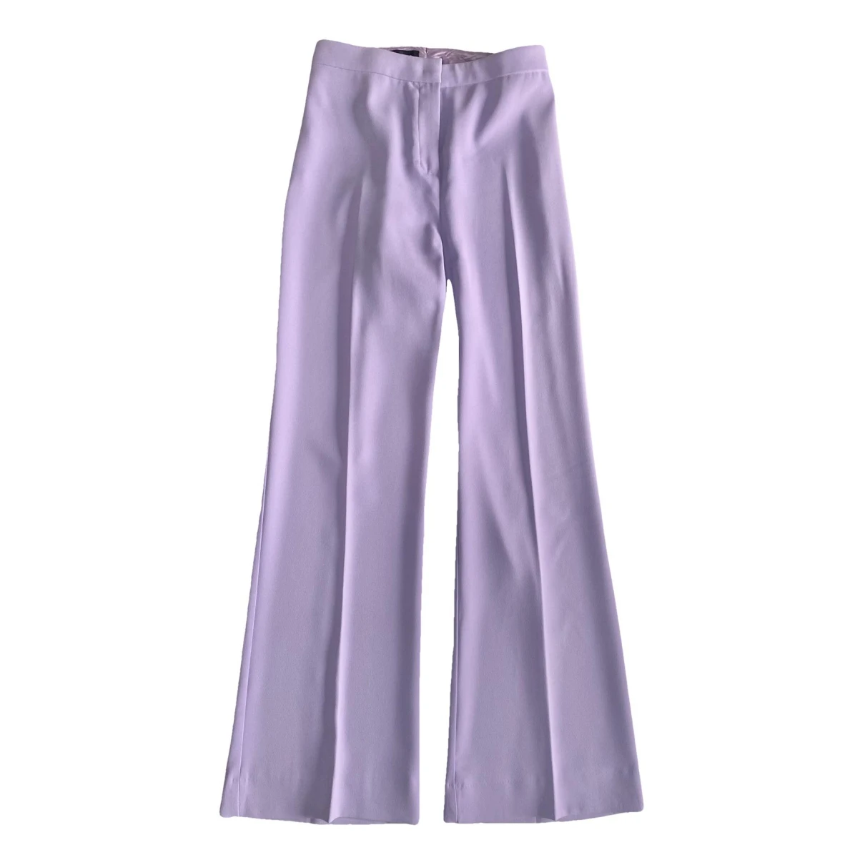 Pre-owned Pinko Straight Pants In Purple