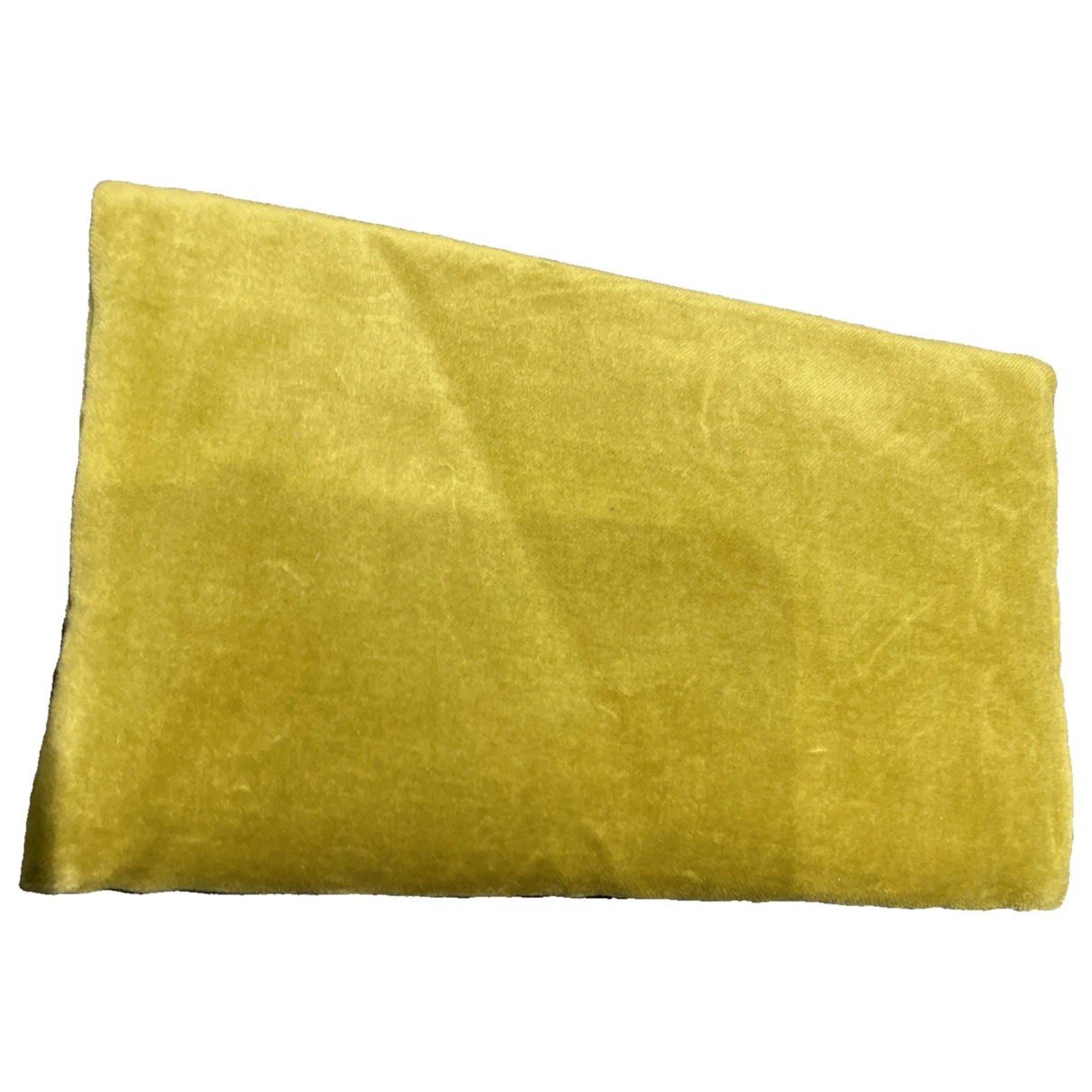 Pre-owned Gucci Velvet Clutch Bag In Yellow