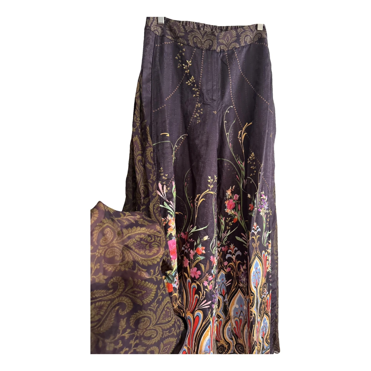 Pre-owned Camilla Silk Large Pants In Multicolour