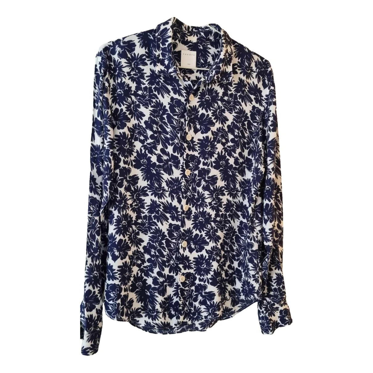 Pre-owned Sandro Shirt In Navy