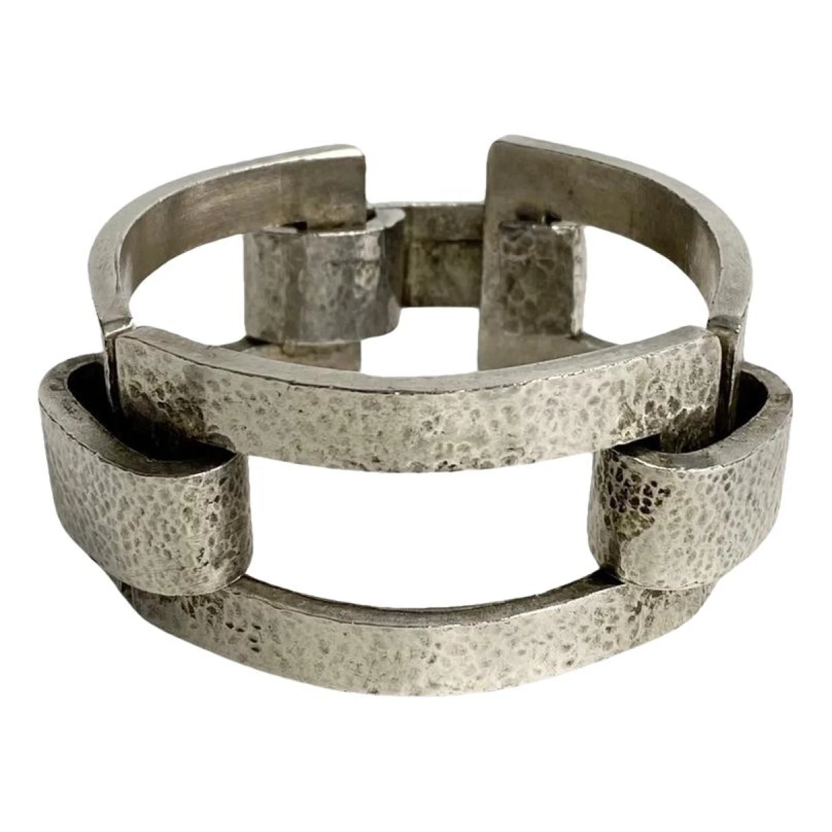 Pre-owned Saint Laurent Bracelet In Silver